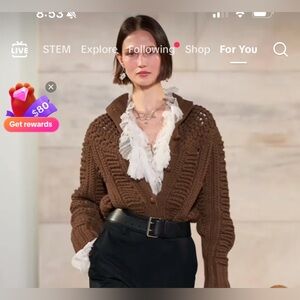 Guess Romantic Ruffle Sleeveless Blouse V Neck Medium Y2K